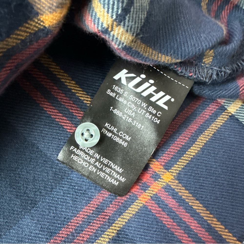 Kuhl Women's Flannel Tunic Ferrata Button Shirt Long Sleeve Copper 8500 Size Med - Picture 11 of 15